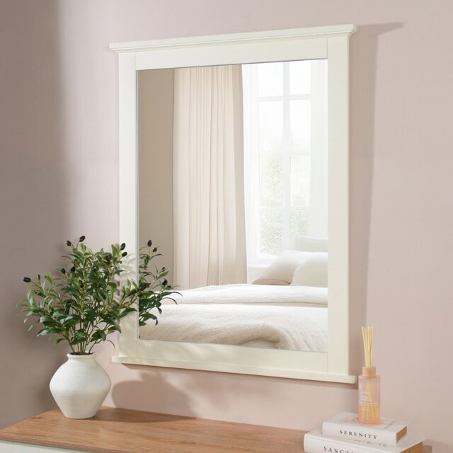Clarence Mirror Ivory Ivory - Wilko - image 1