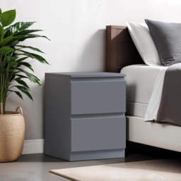 FWStyle Carlton Matt Grey Bedside Table - Wilko - thumbnail 5