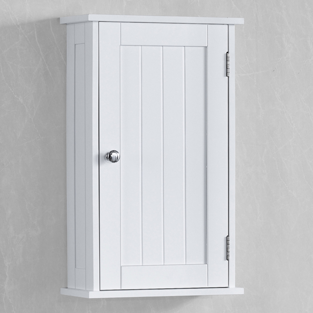 BATH VIDA Priano White 1 Door Bathroom Cabinet - Size: 50 x 30 x 14cm - Wilko - image 1