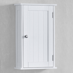 BATH VIDA Priano White 1 Door Bathroom Cabinet - Size: 50 x 30 x 14cm - Wilko - thumbnail 1