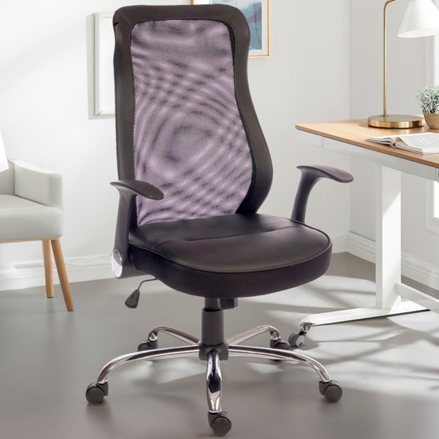 Teknik Office Curve Mesh Operator Chair - Size: 47 x 52 x 53cm - Black - Wilko - image 1