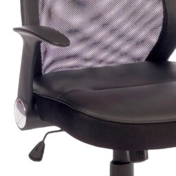 Teknik Office Curve Mesh Operator Chair - Size: 47 x 52 x 53cm - Black - Wilko - thumbnail 6