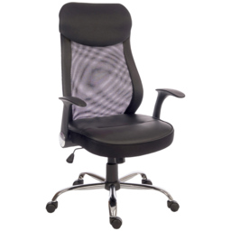 Teknik Office Curve Mesh Operator Chair - Size: 47 x 52 x 53cm - Black - Wilko - thumbnail 4