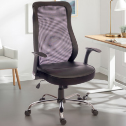 Teknik Office Curve Mesh Operator Chair - Size: 47 x 52 x 53cm - Black - Wilko