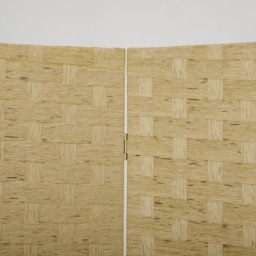 Portland 4 Panel Brown Folding Privacy Screen 169.5 x 159.5cm - Wilko - thumbnail 5