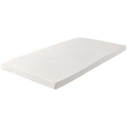 Starlight Beds European Small Single Memory Foam Mattress Topper with Elastic Straps 1 inch - White - Wilko - thumbnail 1