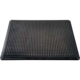 Floortex Doortex Black Anti-Fatigue Bubble Mat 90 x 150cm - Size: 150 x 90 x 1.6cm - Wilko