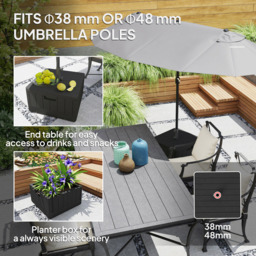 Outsunny Black Fillable Parasol Base - Size: 45 x 53 x 53cm - Wilko - thumbnail 5