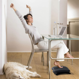 Portland Adjustable Footrest Underdesk - Size: 46 x 35 x 11cm - Grey - Wilko - thumbnail 3