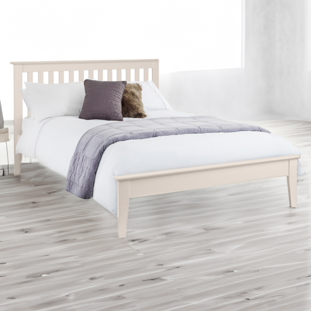Julian Bowen Salerno King Ivory Shaker Bed - Cream - Wilko - image 1