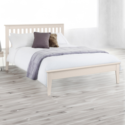Julian Bowen Salerno King Ivory Shaker Bed - Cream - Wilko - thumbnail 1