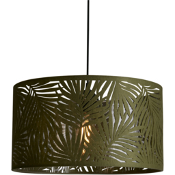 Lighting Collection Lanagin Green Leaf Cut-Out Pattern Ceiling Lamp Shade - Size: 24.5 x 42.5 x 42.5cm - Wilko - thumbnail 4