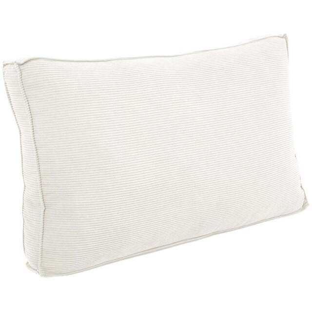 Living and Home Beige and White Soft Corduroy Cushion 53 x 90cm - Size: 15 x 90 x 53cm - Beige White - Wilko - image 1