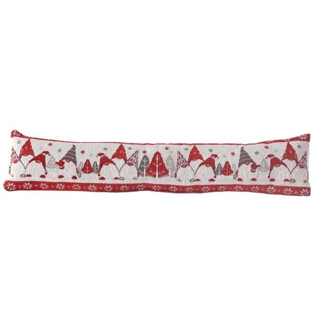 Noel Square Xmas Standing Gonks Draught Excluder - Size: 24 x 90 x 10cm - Multi - Wilko - image 1