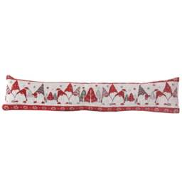 Noel Square Xmas Standing Gonks Draught Excluder - Size: 24 x 90 x 10cm - Multi - Wilko