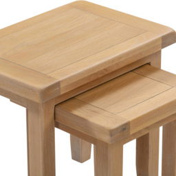 Seconique Windsor Natural Oak Nest of Tables Set of 2 - Size: 50 x 54 x 37cm - Wilko - thumbnail 7