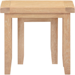 Seconique Windsor Natural Oak Nest of Tables Set of 2 - Size: 50 x 54 x 37cm - Wilko - thumbnail 5