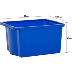Wham 35L Blue Stackable Storage Box 4 Pack - Wilko - thumbnail 6