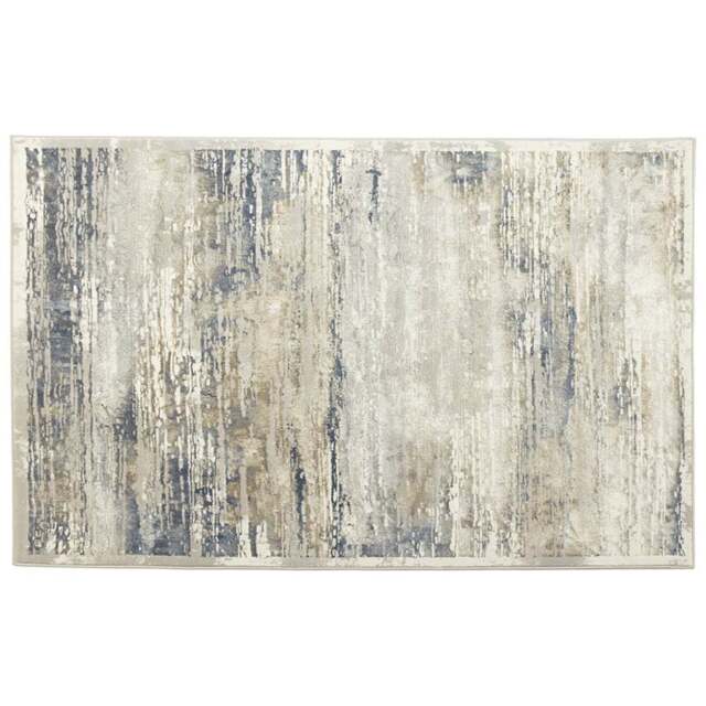 Esselle Home Solar Neptune Natural and Blue Rug 120 x 170cm - Wilko - image 1