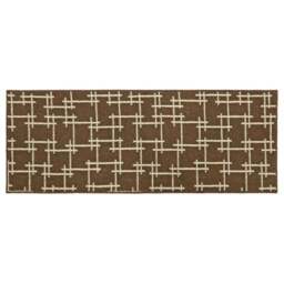JVL Vector Brown Indoor Washable Runner 57 x 150cm - JVL Homewares - Wilko - thumbnail 1