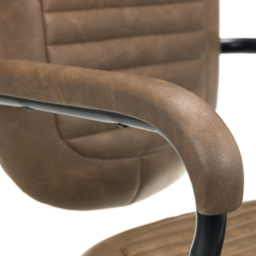 Julian Bowen Gehry Brown Faux Leather Swivel Office Chair - Size: 60 x 58 x 94cm - Black - Wilko - thumbnail 6