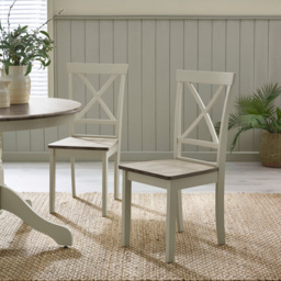 Furniturebox Bodmin Marros 4 Seater Round Wooden Dining Set Grey - Wilko - thumbnail 7