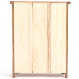 Salerno 3 Shelf Light Wood Lacquered Bookcase - Wilko - thumbnail 6