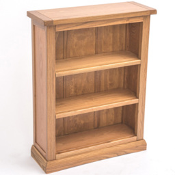 Salerno 3 Shelf Light Wood Lacquered Bookcase - Wilko - thumbnail 5