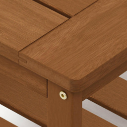 Walplus Tioman Single Shelf Natural Hardwood Coffee Table - Size: 45.21 x 43.18 x 89.92cm - Brown - Wilko - thumbnail 7