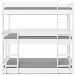Home Detail Kennedy White Wooden Triple Bunk Bed - Size: Single - Wilko - thumbnail 5