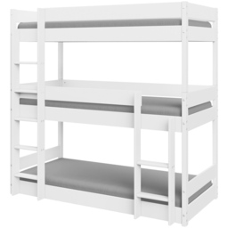 Home Detail Kennedy White Wooden Triple Bunk Bed - Size: Single - Wilko - thumbnail 4