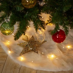Christmas Tree Skirt - Size: 0.2 x 90 x 90cm - White - Living and Home - Wilko - thumbnail 6
