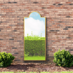 MirrorOutlet The Genestra Gold Contemporary Wall and Leaner Garden Mirror 170 x 75cm - Size: 170 x 75 x 3cm - Wilko - thumbnail 6