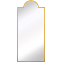 MirrorOutlet The Genestra Gold Contemporary Wall and Leaner Garden Mirror 170 x 75cm - Size: 170 x 75 x 3cm - Wilko - thumbnail 1