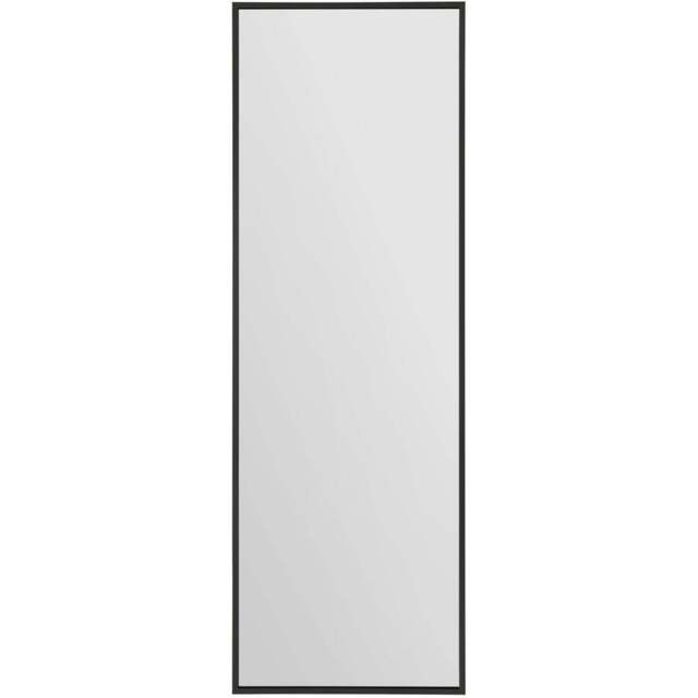 MirrorOutlet The Artus Black Aluminium Edged Wall Mirror 120 x 40cm - Wilko - image 1