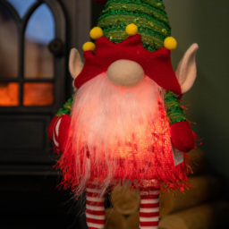Samuel Alexander Light up Standing Christmas Elf Gonk with Warm White LEDs - Size: 46 x 16 x 16cm - Multi - Wilko - thumbnail 6