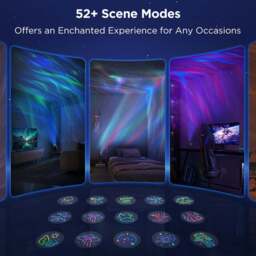 Govee Dual RGBW LED Smart Aurora Star Light Projector - Size: 27 x 20.5 x 19.5cm - Multi - Wilko - thumbnail 7