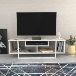 Decorotika Asal Ephesus and White Wide TV Unit - Size: 40.2 x 119.4 x 35.2cm - Wilko - thumbnail 4