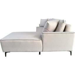 DS Living The Milano Edge Beige Textured Fabric Left Hand Corner Sofa - Size: 3 Seater - Wilko - thumbnail 7