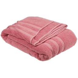 Soft Turkish Cotton Rosa Terry Dobby Bath Sheet - Wilko - thumbnail 1