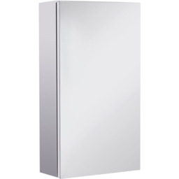 Portland Silver Wall-Mounted Mirror - Size: 55 x 30cm - Wilko - thumbnail 1