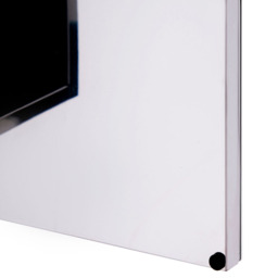 Portland Silver Wall-Mounted Mirror - Size: 55 x 30cm - Wilko - thumbnail 4