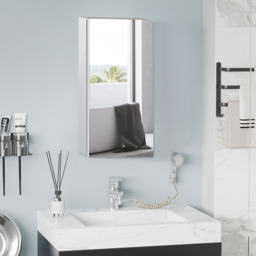 Portland Silver Wall-Mounted Mirror - Size: 55 x 30cm - Wilko - thumbnail 3