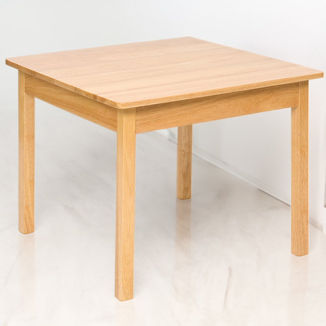 Bigjigs Toys Plain Wooden Table - Size: 61 x 61 x 51cm - Wilko - image 1