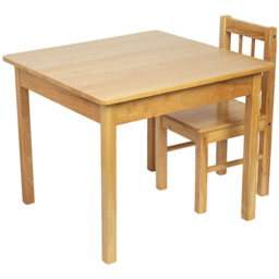 Bigjigs Toys Plain Wooden Table - Size: 61 x 61 x 51cm - Wilko - thumbnail 5