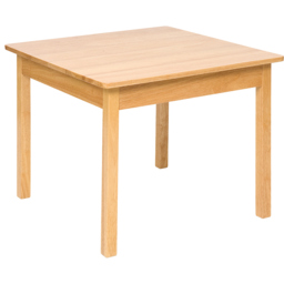 Bigjigs Toys Plain Wooden Table - Size: 61 x 61 x 51cm - Wilko - thumbnail 3
