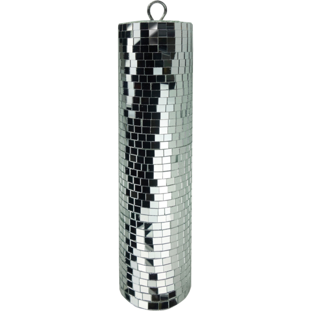 FX Lab Polished Mirror Cylinder 40cm - Size: 9 x 9 x 40cm - Silver - FXLAB - Wilko - image 1