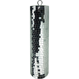 FX Lab Polished Mirror Cylinder 40cm - Size: 9 x 9 x 40cm - Silver - FXLAB - Wilko - thumbnail 1
