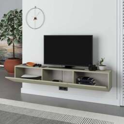 Decortie Francy Ash Green TV Stand with Storage Cabinet - Wilko - thumbnail 5