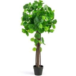Costway Crab Apple Tree Artificial Plant In Pot 3.6ft - Size: 120 x 23 x 23cm - Green - Wilko